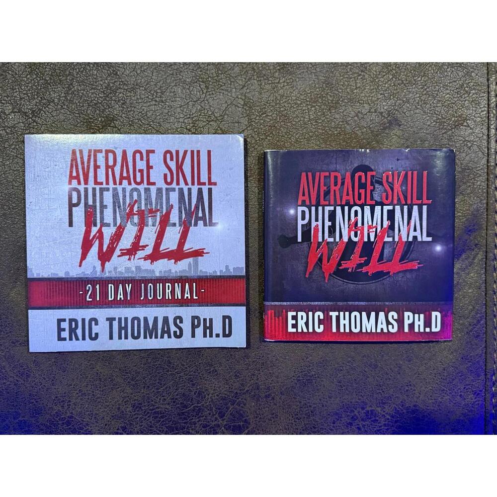 Average Skill Phenomenal Will Hardcover book and Journal by Eric Thomas - Rare!
